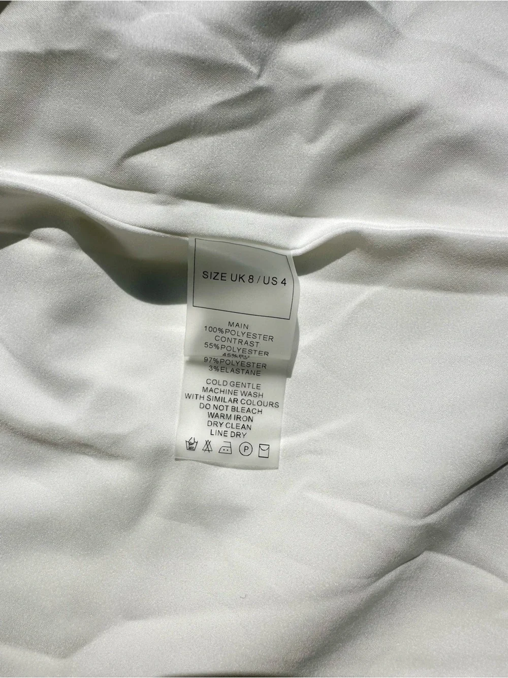 NWT Maniere De Voir White Long Coated Field Jacket Faux Leather Black Stitching